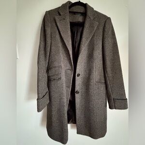 Gray Ralph Lauren Wool Blend Coat